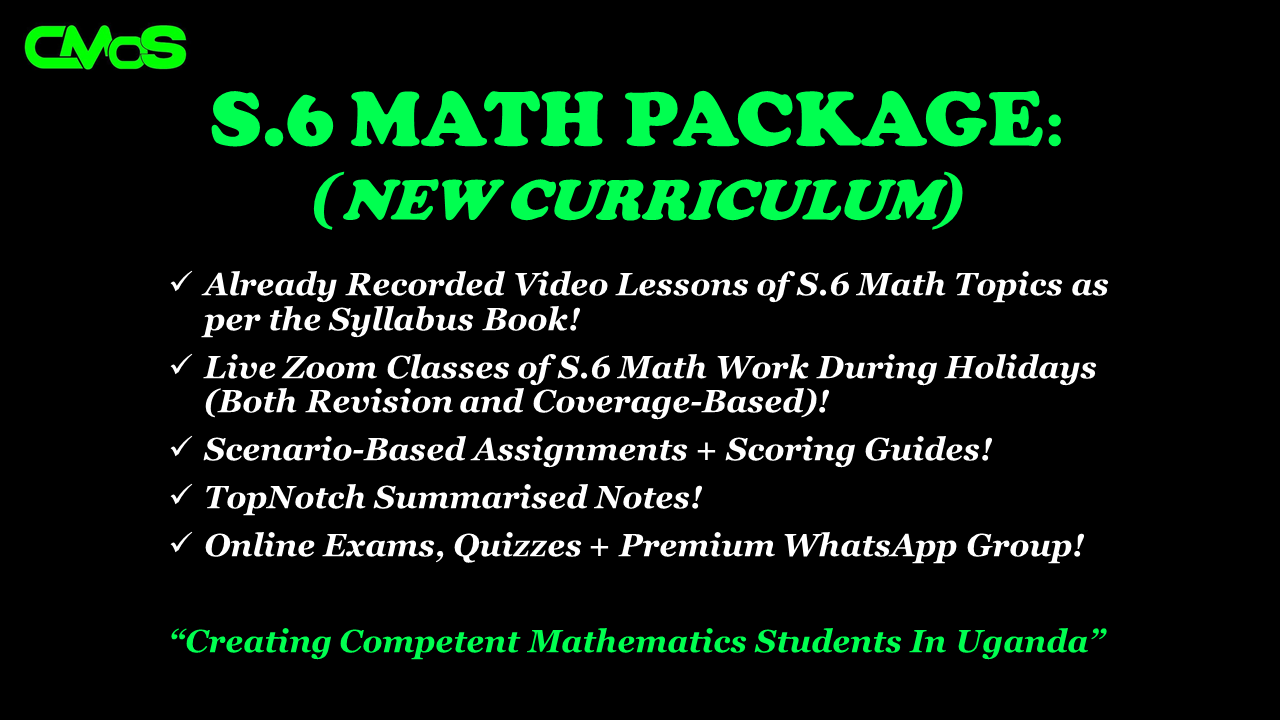 📗S.6 Math Package (New Curriculum)